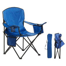 Durable Extra-Large Camping Chair with Padded Seat and Beverage Storage product image