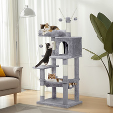 57" Cat Tree Tower with Padded Platform Bed and Sisal Scratching Posts product image
