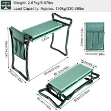 Padded Garden Kneeler and Seat with Detachable Tool Storage Pouch product image