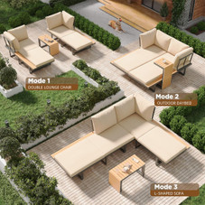 Convertible Patio Furniture Set with Waterproof Cover product image
