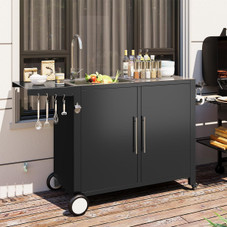 Outdoor Stainless Steel Grill Prep Table Cabinet   product image