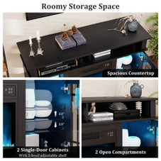  Electric Fireplace TV Stand with LED Lights and Remote product image