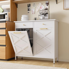 20-Gallon Double Tilt-Out Trash Can Cabinet product image