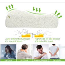 NewHome™ Contoured Ergonomic Bamboo Memory Foam Pillow product image