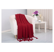 Vintage Knitted Throw Blanket product image