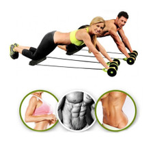 Ab Roller Wheel with Fitness Resistance Bands and Pad product image