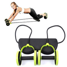 Ab Roller Wheel with Fitness Resistance Bands and Pad product image