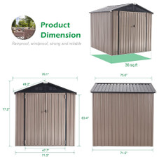 Outdoor Metal Storage Shed product image