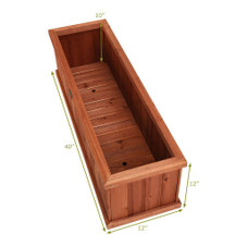 Wooden Flower Planter Window Box (1- or 2-Pack) product image