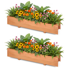 Wooden Flower Planter Window Box (1- or 2-Pack) product image