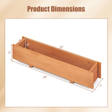 Wooden Flower Planter Window Box (1- or 2-Pack) product image