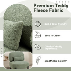 Mid-Century Modern Accent Chair with Pillow product image