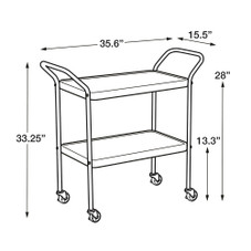 Cosco Stylaire 2 Tier Serving Cart product image