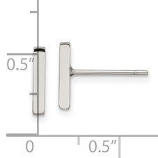 Stainless Steel Polished Bar Post Earring product image