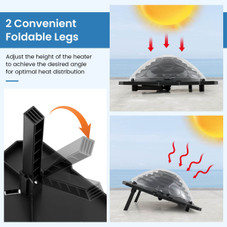 Solar Dome Pool Heater with Transparent Cover (1- to 3-Pack) product image