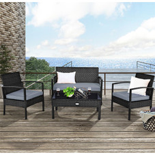 Rattan Cushioned Patio Furniture Set product image