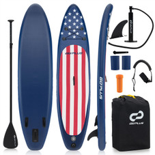10- or 11-Foot Inflatable Stand-Up Paddle Board with Paddle product image