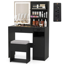 Vanity Mirror Desk Set with Built-in Charging Station product image