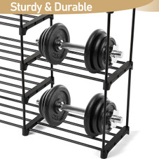 Double Row 10-Tier Non-Woven Shoe Rack product image