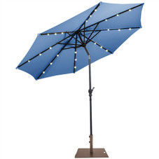 10-foot Outdoor Patio Umbrella with Solar Lights and Stand product image