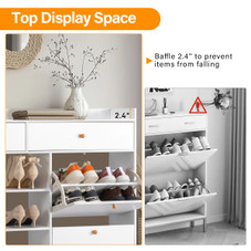 Wooden Shoe Cabinet for Entryway product image