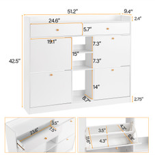 Wooden Shoe Cabinet for Entryway product image
