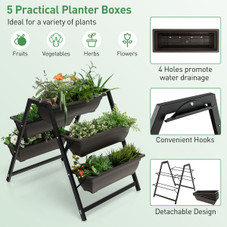 31”H Plant Stand with 5 Boxes product image