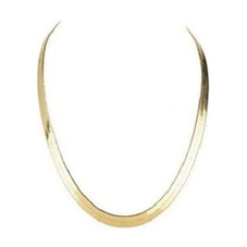 14K Gold Filled Flat Herringbone Necklace product image