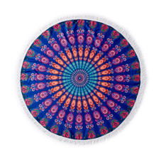 Round 61" Diameter Fringed Beach Towels product image