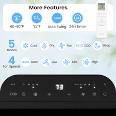 14000 BTU Inverter Portable Air Conditioner with APP Voice and Remote product image