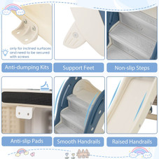 4-in-1 Toddler Slide Playground with Basketball and Rings product image  4-in-1 Toddler Slide Playground with Basketball and Rings product image