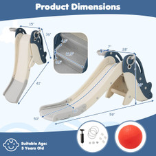 4-in-1 Toddler Slide Playground with Basketball and Rings product image  4-in-1 Toddler Slide Playground with Basketball and Rings product image