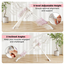 Adjustable Exercise Trainer with Foldable Design and Knee Cushions product image