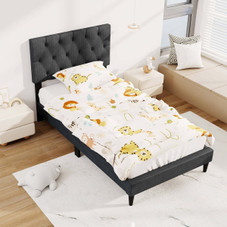 Bed Frame with Button-Tufted Headboard  product image