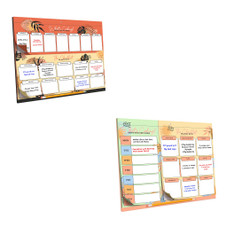 Easy Tear-off Meal & Shopping Planner with Magnetic or Wall Mount product image