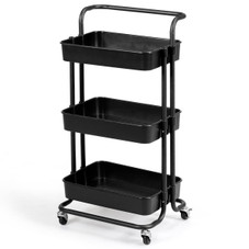 3-Tier Utility Cart Storage Rolling Cart with Casters product image