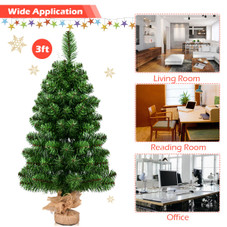 3Ft Artificial Christmas Tree with Burlap Base product image