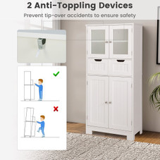 Bathroom Floor Storage Cabinet with 2 Drawers  product image