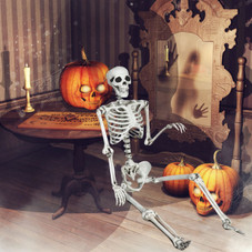 5.4 ft Posable Halloween Skeleton  product image