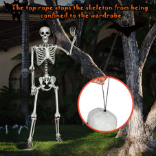 5.4 ft Posable Halloween Skeleton  product image