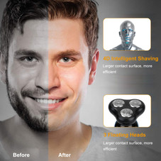 4-in-1 Electric Shaver, Beard Trimmer, Nose Trimmer & Facial Cleaner product image