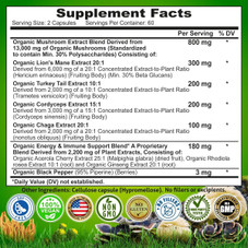 7-in-1 Organic Mushroom Complex (120-ct) product image