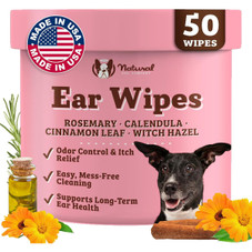 Essential Oil-Infused Dog Ear Wipes (50 Ct)  product image