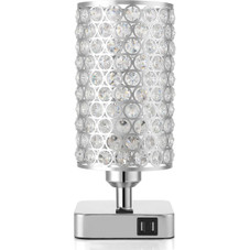 6W LED Crystal Table Lamp with USB Charging  product image