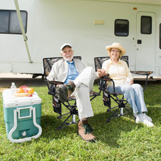 360° Swivel Hunting Chair with Mesh Cup Holder and Storage Pockets product image
