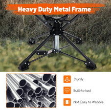 360° Swivel Hunting Chair with Mesh Cup Holder and Storage Pockets product image
