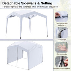 10 x 10-foot Pop-up Canopy with Sidewalls and Mesh Screen product image