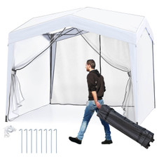 10 x 10-foot Pop-up Canopy with Sidewalls and Mesh Screen product image