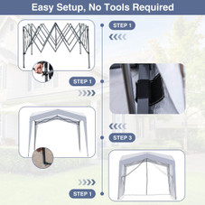 10 x 10-foot Pop-up Canopy with Sidewalls and Mesh Screen product image