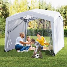 10 x 10-foot Pop-up Canopy with Sidewalls and Mesh Screen product image